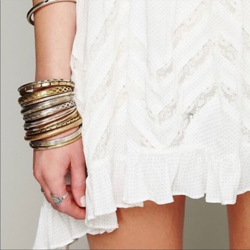Free People White Lace Mini Dress - Picture 8 of 13